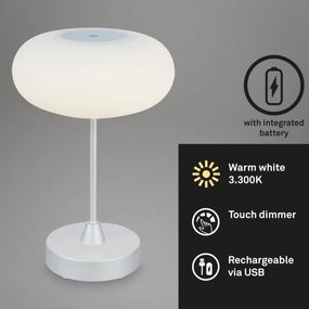 Brilo - stmievateľná nabíjacia LED vonkajšia stolová lampa OLANA LED/3W/5V IP44