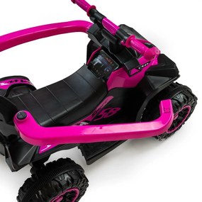 Baby Mix Detské odrážadlo Mega s vodiacou tyčou, modrá