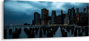 Obraz - Pohľad na mrakodrapy New Yorku (120x50 cm)