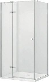 Besco Obdĺžnikový sprchový kút PIXA GUN METAL R 100x80 (100x90, 120x80, 120x90), výška 195 cm - bez vaničky BESCO-Rozmery: 100x80, BESCO-Orientácia: …