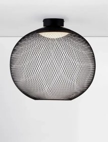 LED čierne moderné stropné svietidlo Kinetic 50