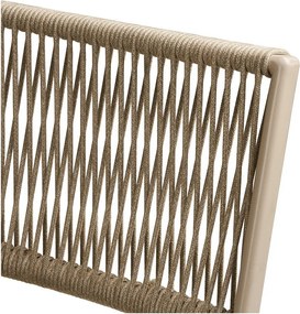 Béžová kovová záhradná jedálenská súprava pre 2 osoby Arcas – House Nordic