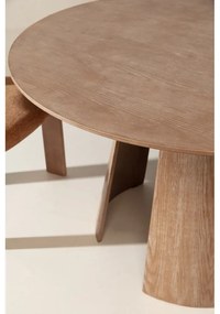 Okrúhly jedálenský stôl v dekore duba ø 120 cm Zuri – MOME