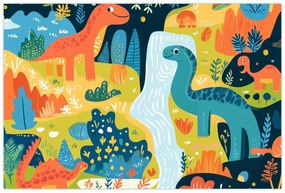 Obraz - Veselí dinosaury (90x60 cm)