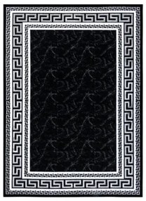 Koberec GLOSS 2813 87 styl, greek - čierny, sivý