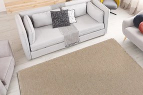 Koberec JUTE 3652 so strapcami, tmavobéžový