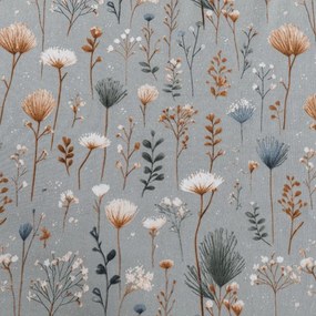 Plachta z mikrovlákna BOTANIC FIELD sivá 180x200 cm