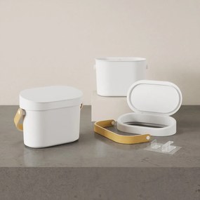 Biela nádoba na kompostovateľný odpad 4 l Bellwood – Umbra