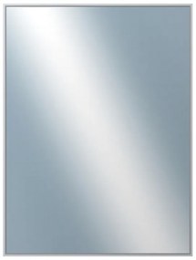 DANTIK - Zrkadlo v rámu, rozmer s rámom 60x80 cm z lišty Hliník strieborná (7002004)