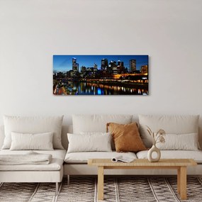 Obraz noci v Melbourne (120x50 cm)