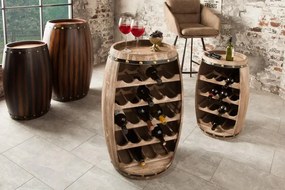 Nemecko -  Elegantný stojan na víno BODEGA 80 cm, borovica, prírodný