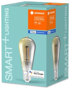 LEDVANCE Inteligentná LED žiarovka SMART+ BT, E27, ST64, 6W, 540lm, 2700K, teplá biela, dymová