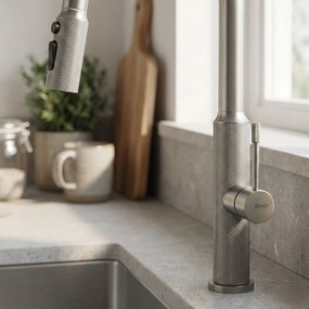 Rea Master, vysoká drezová batéria, brúsená oceľ, REA-B7205