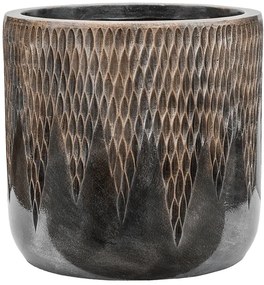 Kvetináč Luxe Lite Universe Comet cylinder bronze 28x27 cm