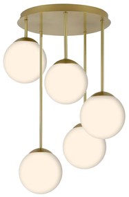 Toolight Toolight, stropné svietidlo 5xE27, APP1818-5CPR, zlatá, OSW-00668