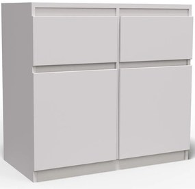 Komoda Merg 2S2F biela