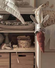 Dekorácia do detskej izby bocian - béžový