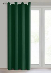 ZATEMŇOVACÍ ZÁVES NA KRÚŽKOCH LOGAN 140X270 CM TMAVOZELENÁ
