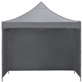 Nožnicový stan 3×3 m – záhradný pavilón pre veľtrhy, expresné akcie a catering, sivý Springos GP0003
