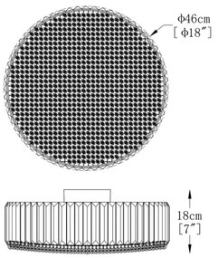 Brilagi - LED krištáľové stropné svietidlo GLAMOUR 5xG9/42W/230V