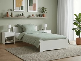 Posteľ IKAROS 90 x 200 cm, biela Rošt: S latkovým roštom, Matrac: Matrac Somnia 18 cm