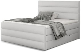 Kontinentálna boxspring posteľ Carmen, biela 160x200cm (Soft 17, Cand 13)
