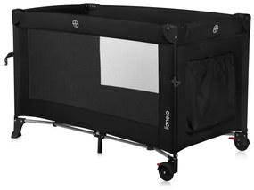 Lionelo - Cestovná postieľka 3v1 ELLEN Čierny karbón