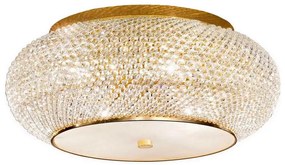 Ideal Lux - Krištáľové stropné svietidlo PASHA 14xE14/40W/230V pr. 65 cm zlatá