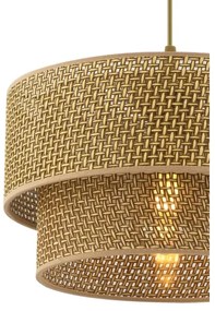 Luster na lanku ECHO 1xE27/60W/230V hnedý