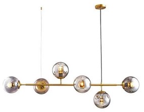 Luster na lanku 6xE27/10W/230V zlatá