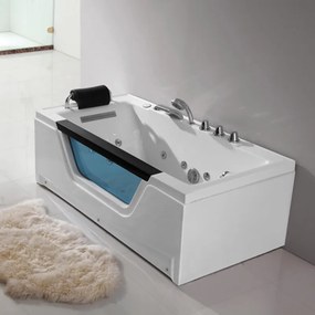 BPS-koupelny Hydromasážna vírivá vaňa Gomera 983C 162x75 s ohrevom vody