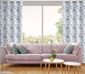 ZATEMŇOVACÍ ZÁVES NA KRÚŽKOCH BEVERLY 140X250 CM KVETY