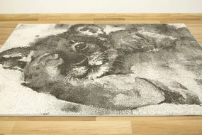 Detský koberec Lima 9362A sivý / krémový