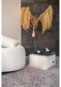 Krémový menčestrový sedací vak Softbox MooG – SLOWDOWN