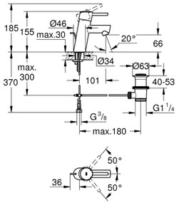 GROHE 32204001 - Umývadlová batéria CONCETTO DN 15 lesklý chróm
