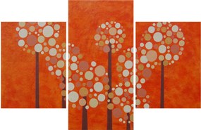 Obraz - Oranžový les (90x60 cm)