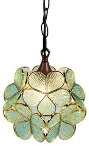 Stropová Tiffany luster GREEN Ø21