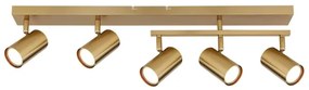 Globo 57911-5GO - Bodové svietidlo ROBBY 5xGU10/35W/230V zlatá