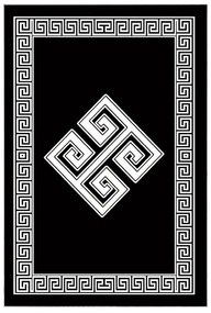 Čierno-biele kúpeľňové predložky v súprave 2 ks - Foutastic