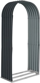 SUN OVÁL Drevník 103 x 40 x 200 cm (Prístrešok na drevo)