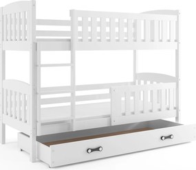 Poschodová posteľ KUBO 200x90 | biela