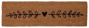 Kokosová rohožka so srdiečkom  - 75*22*2 cm