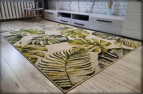 Koberec Green Garden 714 s motívom listov – viacfarebný Rozmer: 80x150 cm