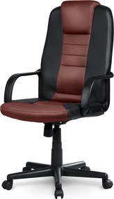 Otočná kancelárska stolička Sofotel 518B - čierna a hnedá