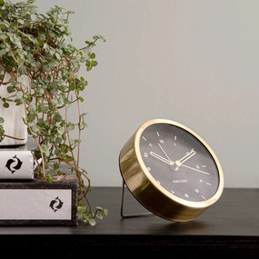 Budík Tinge čierny 9 × 3 cm