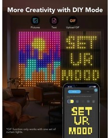 Govee - RGBIC Svetelný záves 520 LED 1,5x2m Wi-Fi IP65