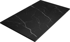 Mexen Hugo, obdĺžniková sprchová vanička, SMC, 150x80cm, imitácia kameňa – čierna, 42758015