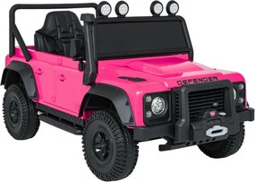 Elektrické autíčko Land Rover Defender 110 SVX ružové