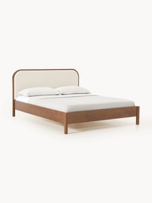 Drevená posteľ s buklé záhlavím Jones