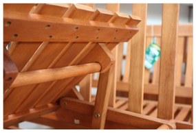 Záhradná lavica s odkladacím stolíkom z eukalyptového dreva Garden Pleasure Phuket